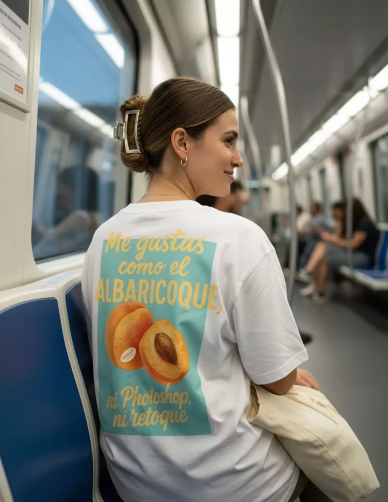 Camiseta unisex Albaricoque - Imagen 2